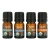 Cliganic, Essential Oils, Aromatherapy Set, 4 Piece Set