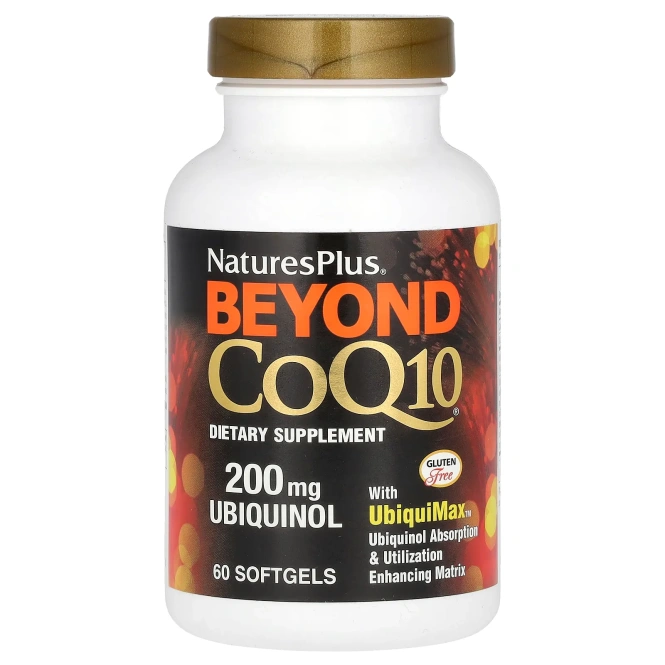Nature's Plus, Beyond CoQ10, убихинол, 200 мг, 60 мягких таблеток