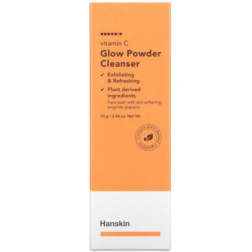 Hanskin, Vitamin C Glow Powder Cleanser, 2.46 oz (70 g)