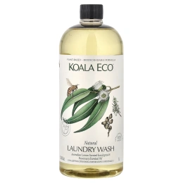 Koala Eco, натуральное средство для стирки, эфирное масло эвкалипта и розмарина с ароматом австралийского лимона, 1 л (33,8 жидк. унции)