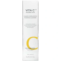 Missha, Vita C Plus Ascorbic Acid, Очищающая пенка для чистки лица, 4,05 жидких унций (120 мл)