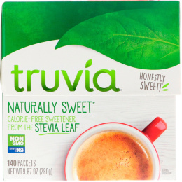 Truvia, Naturally Sweet Calorie Free Sweetener, 140 Packets, 9.87 oz (280 g)