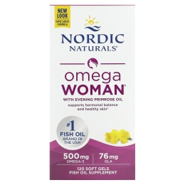 Nordic Naturals Omega Woman с маслом примулы 830 мг, 120 гелевых капсул