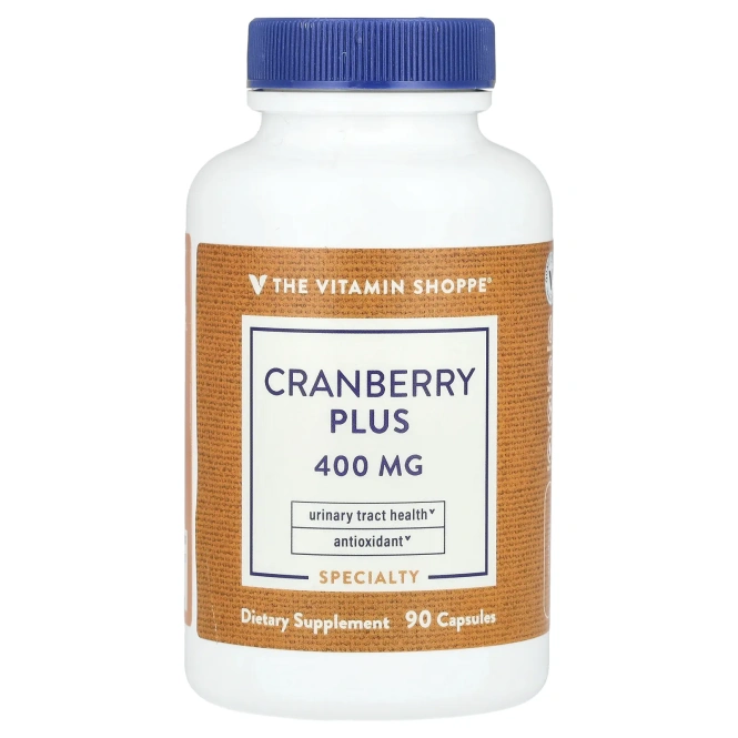 The Vitamin Shoppe, Cranberry Plus, 400 мг, 90 капсул