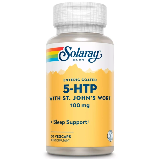 Solaray, 5-HTP плюс зверобой 30 капсул