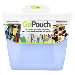 Humangear, Go Pouch™, средний, синий, 800 мл (28 жидк. унций)