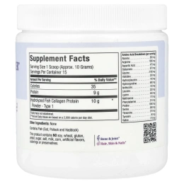 Maxi Health, Hydrolyzed, порошок из рыбьего коллагена ™, 155 г (5,46 унции)