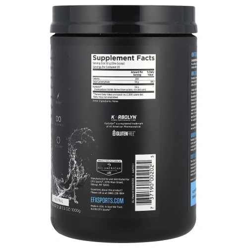 EFX Sports, Karbolyn Fuel, нейтральный, 1000 г (2 фунта)