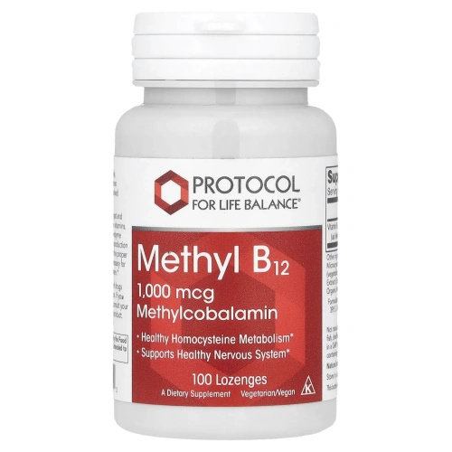 Protocol for Life Balance, Метил B12, 1000 мкг, 100 пастилок