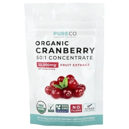 Pure Co., Органический порошок клюквы, 50 г (1,76 унции)