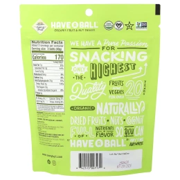 Sunny Fruit, have A Ball™, органические снеки с фруктами и орехами, абрикос, ядра какао-бобов и фундук, 126 г (4,4 унции)