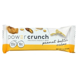 BNRG, Протеиновый энергетический батончик Power Crunch, оригинальный, арахисовое масло, 12 батончиков, 1,4 унц. (40 г) каждый