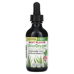 Herbs Etc., ChlorOxygen, концентрат хлорофилла, без спирта, мята, 2 ж. унц. (59 мл)