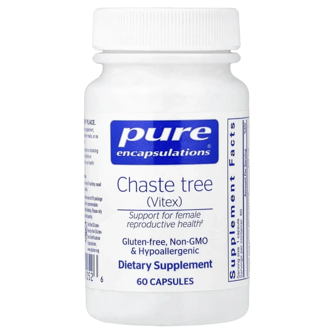 Pure Encapsulations, Chaste Tree (Vitex), 60 Capsules (225 mg per Capsule)