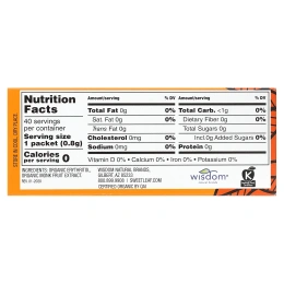 SweetLeaf Stevia, Органический подсластитель в гранулах с фруктами монаха, 40 пакетиков по 0,8 г (0,28 унции)