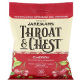 Jakemans, Throat & Chest, Cherry Flavored, 30 Lozenges