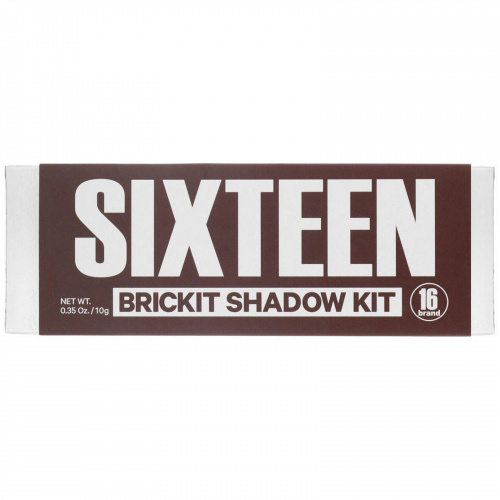 16 Brand, Набор теней Sixteen Brickit, 10 г (0,35 унции)