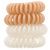 Kitsch, Спиральные резинки для волос нюдовых оттенков, 4 шт.
