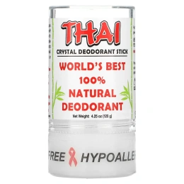 Thai Deodorant Stone, Шариковый дезодорант Тайский Кристалл, 4.25 унций (120 г)