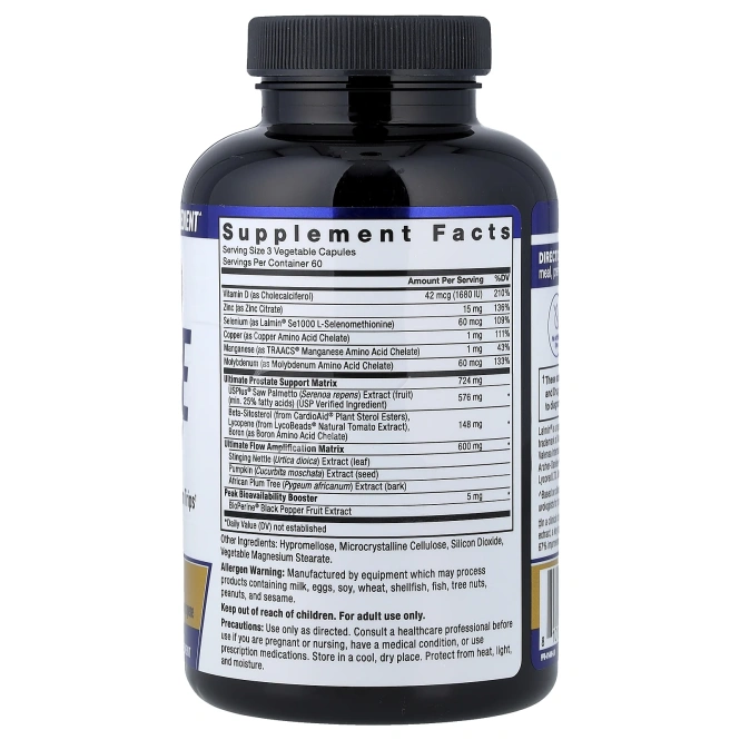 Force Factor, Prostate Ultimate, 180 капсул