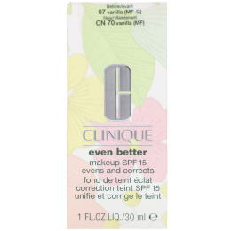 Clinique, Even Better Makeup, SPF 15, CN 70 Vanilla (MF), 1 fl oz (30 ml)