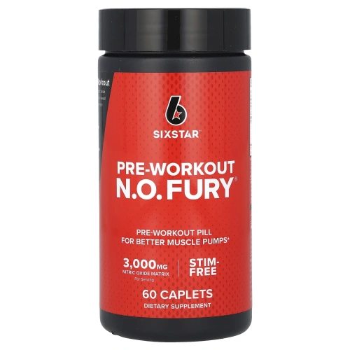 Six Star, Six Star Pro Nutrition, N.O. Fury, элитная серия, 60 таблеток-капсул