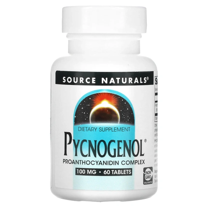 Source Naturals, Пикногенол, 100 мг, 60 таблеток