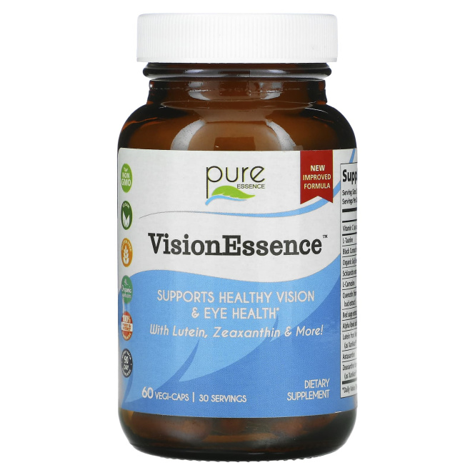 Pure Essence, VisionEssence, 60 растительных капсул