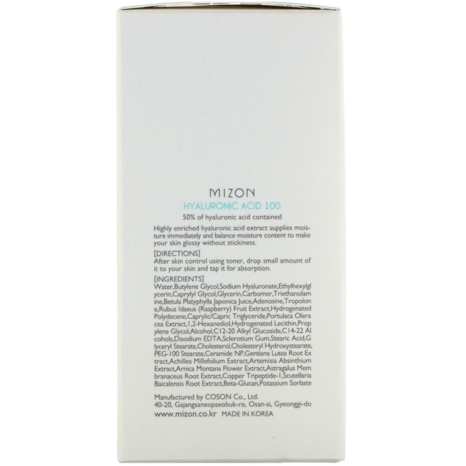 Mizon, Гиалуроновая кислота 100, 1,01 жидк. унция (30 мл)