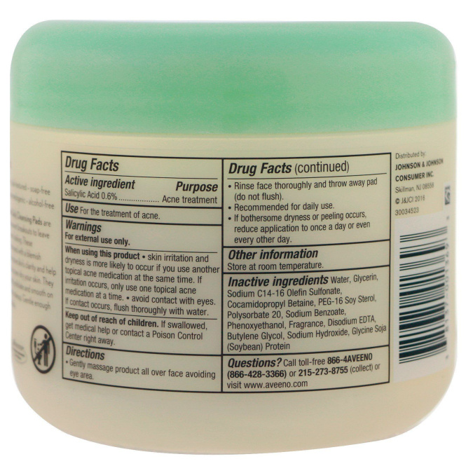 Aveeno, Clear Complexion Daily Cleansing Pads, 28 Pads