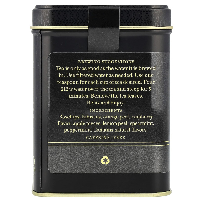 Harney & Sons, травяной чай, малина, без кофеина, 112 г (4 унции)