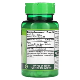 Nature's Truth, комплекс бора тройного действия, 6 мг, 180 таблеток (3 мг в 1 таблетке)