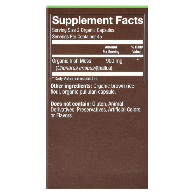 Plnt, Органический морской мох, 90 органических капсул