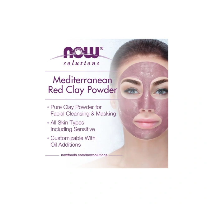 Now Foods, Порошок марокканской красной глины, 14 унций (397 г)