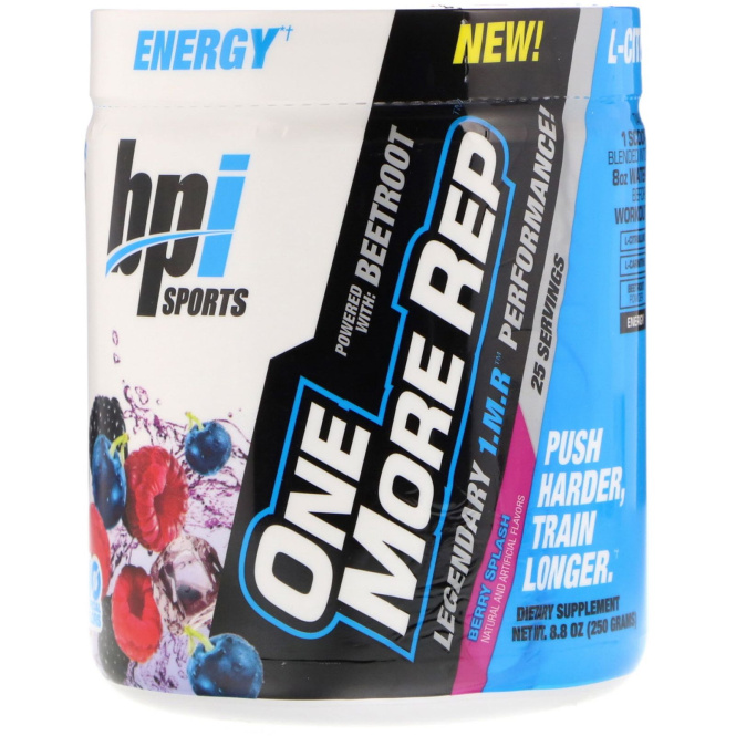 BPI Sports, One More Rep, ягодный взрыв, 8,8 ун. (250 г)