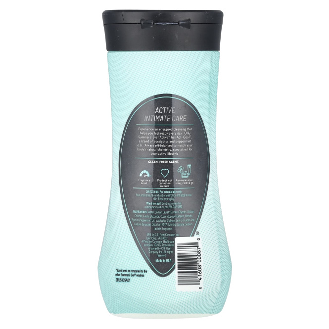 Summer's Eve, Активное очищающее средство, 354 мл (12 жидк. Унций)