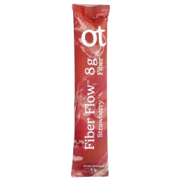 Organic Traditions, Fiber Flow™, со вкусом клубники, 12 стиков по 9,7 г (0,34 унции)