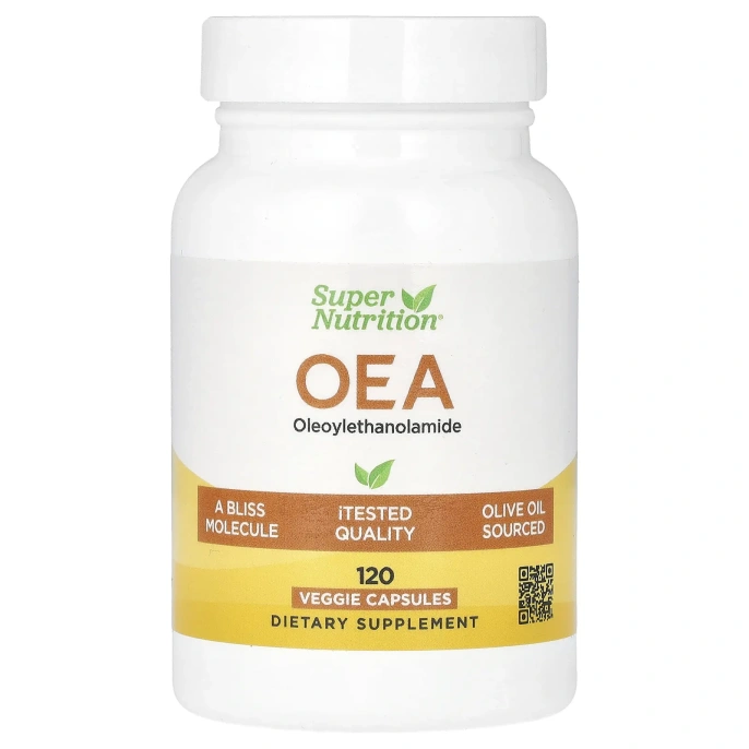 Super Nutrition, OEA олеоилэтаноламид, 125 мг, 120 растительных капсул