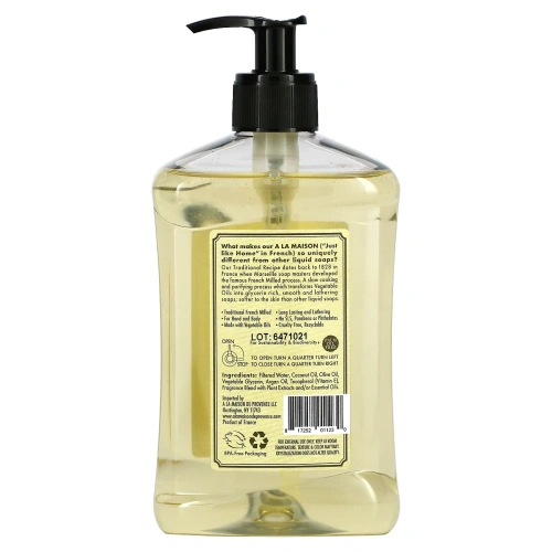 A La Maison de Provence, Жидкое мыло для рук и тела, Сладкий миндаль, 16,9 унции (500 мл)