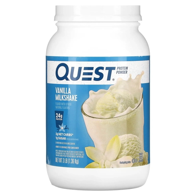 Quest Nutrition, Протеиновый порошок Quest Ванильный молочный коктейль 3 фунта