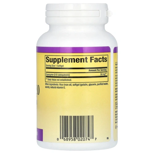 Natural Factors, Коэнзим Q10, улучшенное поглощение, 50 мг, 120 капсул