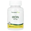 Nature's Plus, Железо, 40 мг, 180 таблеток