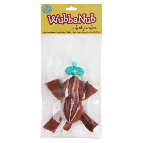WubbaNub, Соска для младенцев, 0–6 месяцев, лисенок, 1 соска