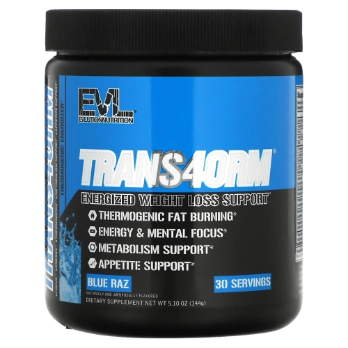 EVLution Nutrition, Trans4orm, "Синяя Кутерьма", 5,2 унции (147 г)