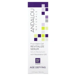 Andalou Naturals, Активизирующая сыворотка с ресвератролом Q10, омолаживающая, 1,1 жидкой унции (32 мл)