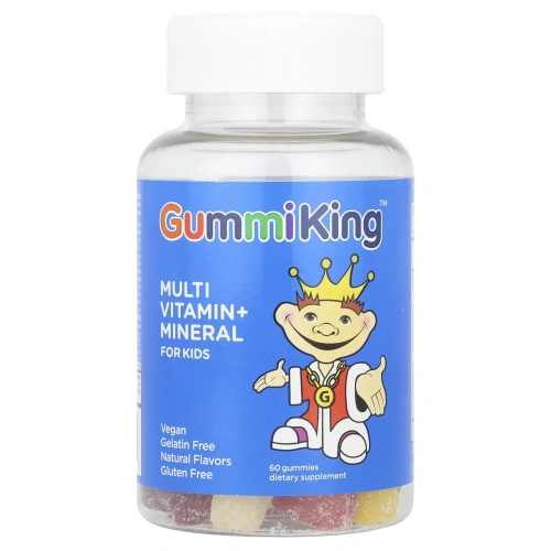 Мультивитамины Для Детей GummiKing с минералами, 60 жевательных мармеладок
