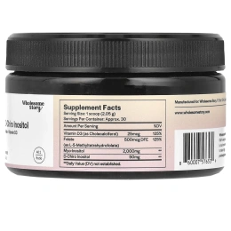 Wholesome Story, Мио и D-хиро-инозит с фолатом МТГФ и витамином D3 в порошке, 61,5 г (2,17 унции)