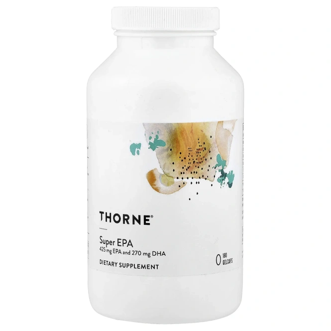 Thorne, Super EPA, супер-ЭПК, 180 желатиновых капсул