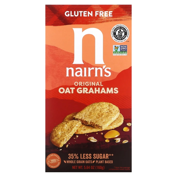 Nairn's Inc, Овсяные крекеры без клейковины, 5.64 унций (160 г)