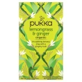 Pukka Herbs, Органическая смесь лемонграсса и имбиря, без кофеина, 20 пакетиков с травяным чаем, 36 г